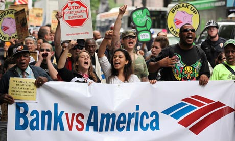 Protesters at Bank of America shareholders meeting in Charlotte